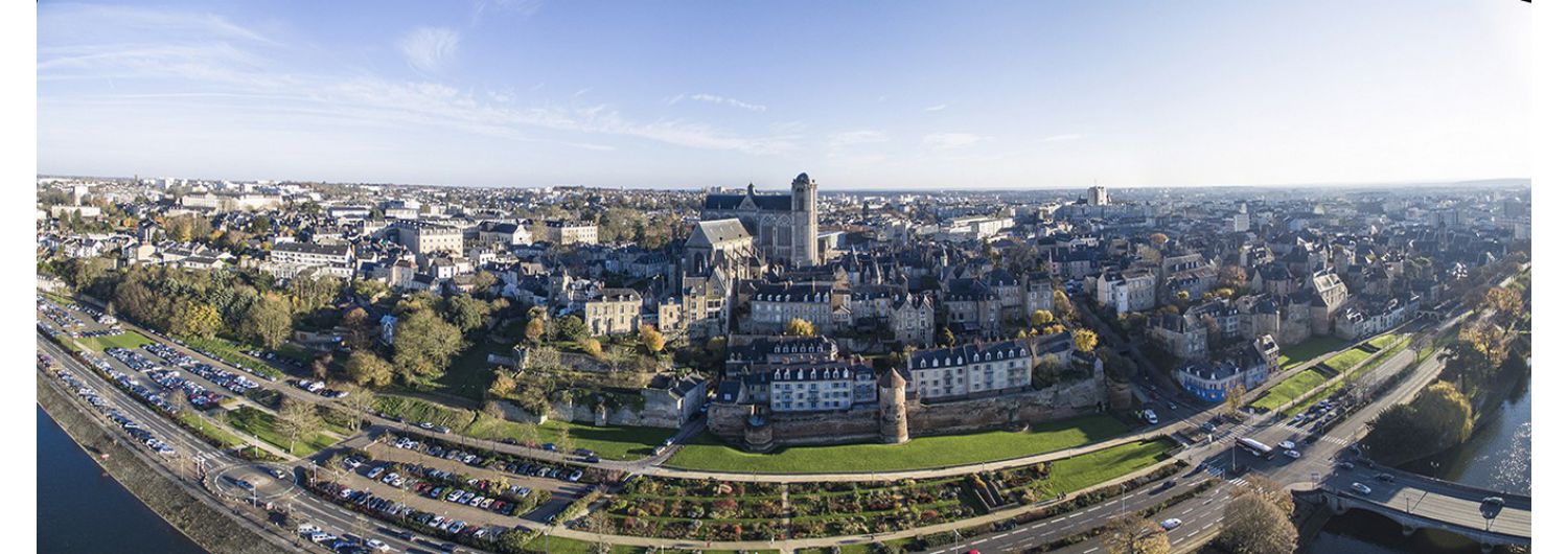 Aerial view of Le Mans