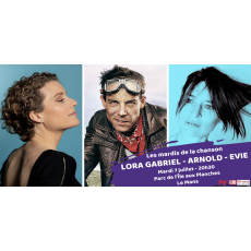 Visuel LES MARDIS DE LA CHANSON : LORA GABRIEL & ARNOLD & EVIE