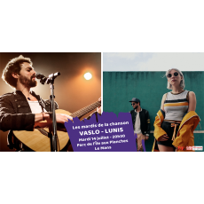 Visuel LES MARDIS DE LA CHANSON : LUNIS & VASLO