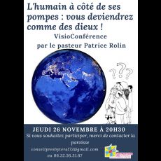 Visuel L'HUMAIN À CÔTÉ DE SES POMPES : VOUS SEREZ COMME DES DIEUX !!