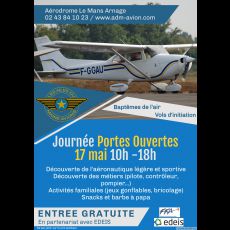 Visuel JOURNÉE PORTES OUVERTES AILES DU MAINE AVION