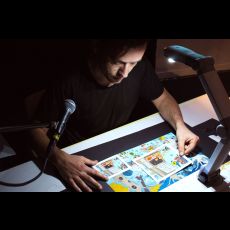 Visuel « LE LOUP EN SLIP » - Théâtre, bruitage & bande dessinée - Collectif Grand Vacarme - création 2026