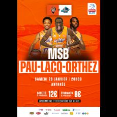 Visuel MSB/PAU-LACQ-ORTHEZ - CHAMPIONNAT DE FRANCE PRO A - SAISON 2022/2023