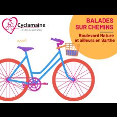 Visuel Sur le Boulevard Nature à vélo, avec CYCLAMAINE, partie ouest