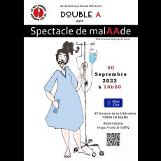 Visuel SPECTACLE DE MALAADE DE DOUBLE A