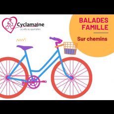 Visuel Balade à vélo spéciale familles et débutants sur chemins