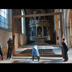 Visuel CONFÉRENCE : RESTAURATION D'UN TABLEAU À L'ÉGLISE NOTRE-DAME DE LA COUTURE