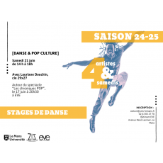Visuel [DANSE & POP CULTURE] - stage de danse