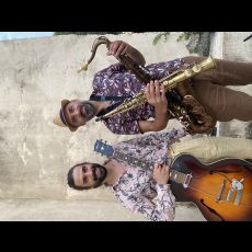 Visuel Jelly Jazz : Deux jazzmen en balade à La Nouvelle Orléans