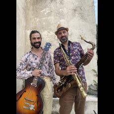 Visuel Jelly Jazz : Deux jazzmen en balade à La Nouvelle Orléans