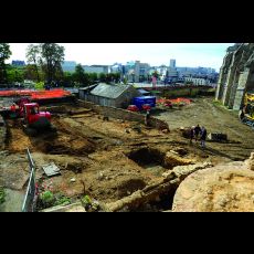 Visuel L’ENCEINTE ROMAINE DU MANS : RENCONTRE AVEC L’ENTREPRISE LEFEVRE SUR LE CHANTIER