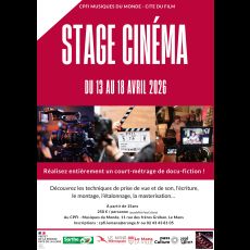 Visuel Stage de réalisation cinématographique