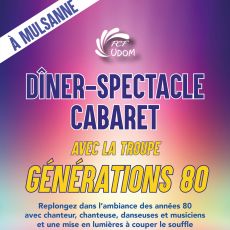 Visuel Gala de l'UDOM : dîner spectacle Cabaret