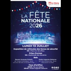 Visuel Fête Nationale - Le Mans