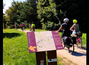 Moitié ouest du Boulevard Nature à vélo avec Cyclamaine