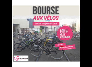 Bourse aux vélos (avec dépôt-vente particuliers) - Asso Cyclamaine