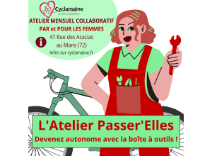 Atelier Passer'Elles - Cyclamaine (mécanique vélo géré par et pour les femmes)