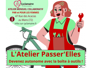 Atelier Passer'Elles - Cyclamaine (mécanique vélo géré par et pour les femmes)