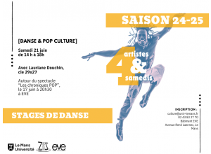 [DANSE & POP CULTURE] - stage de danse