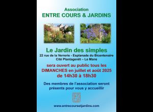 Ouverture du Jardin des Simples avec l'association Entre Cours et Jardins