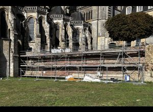 Visite-chantier de l'enceinte romaine