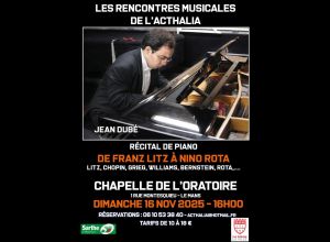 Les Rencontres Musicales de L'Acthalia - Concert de Jean Dubé