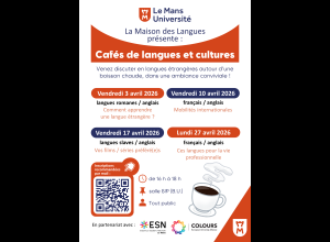 Café de langues et cultures - Le Mans Université