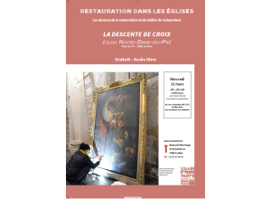 Restaurations dans les églises: La descente de croix