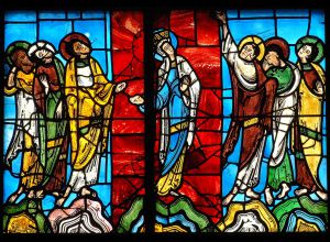 耶稣升天彩绘玻璃窗-圣朱利安教堂