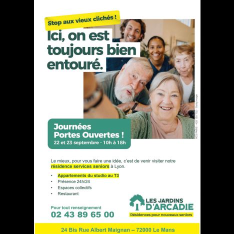 Visuel PORTES OUVERTES - LES JARDINS D'ARCADIE