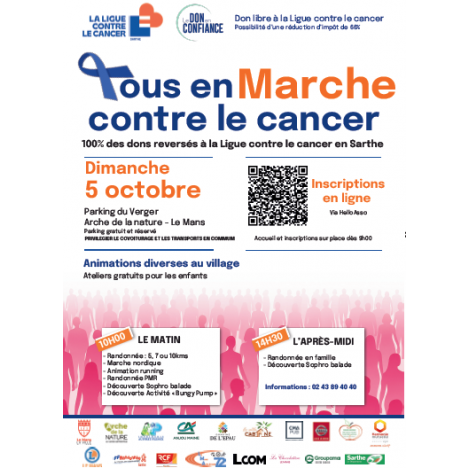 Visuel Tous en marche contre le cancer
