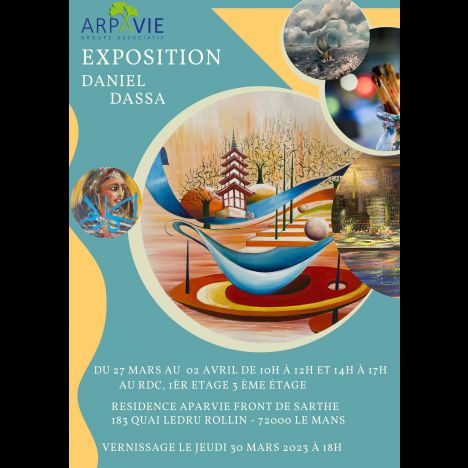 Visuel EXPOSITION PEINTURES - DANIEL DASSA