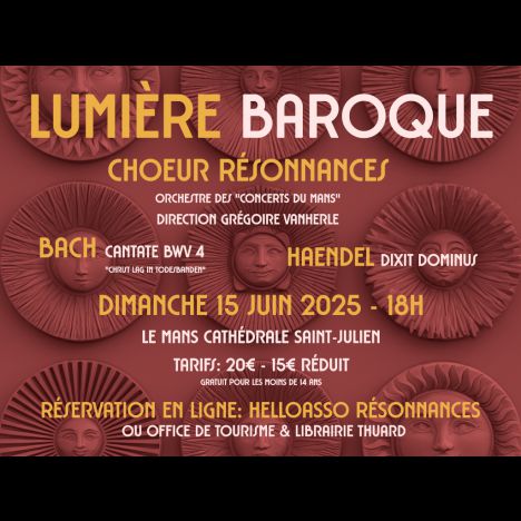 Visuel Choeur résonnances et orchestre des concerts du Mans