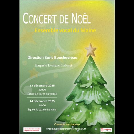 Visuel Concert de l'Ensemble vocal du Maine