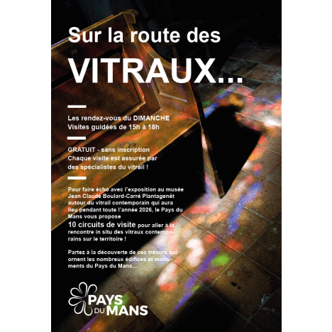 Visuel Sur la route des  VITRAUX...Église d’Allonnes et de Saint Georges-du-Bois