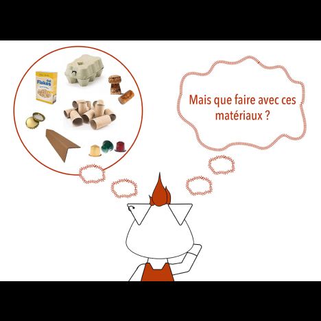Visuel Les défis durables de Babelio, les matériaux de réemploi