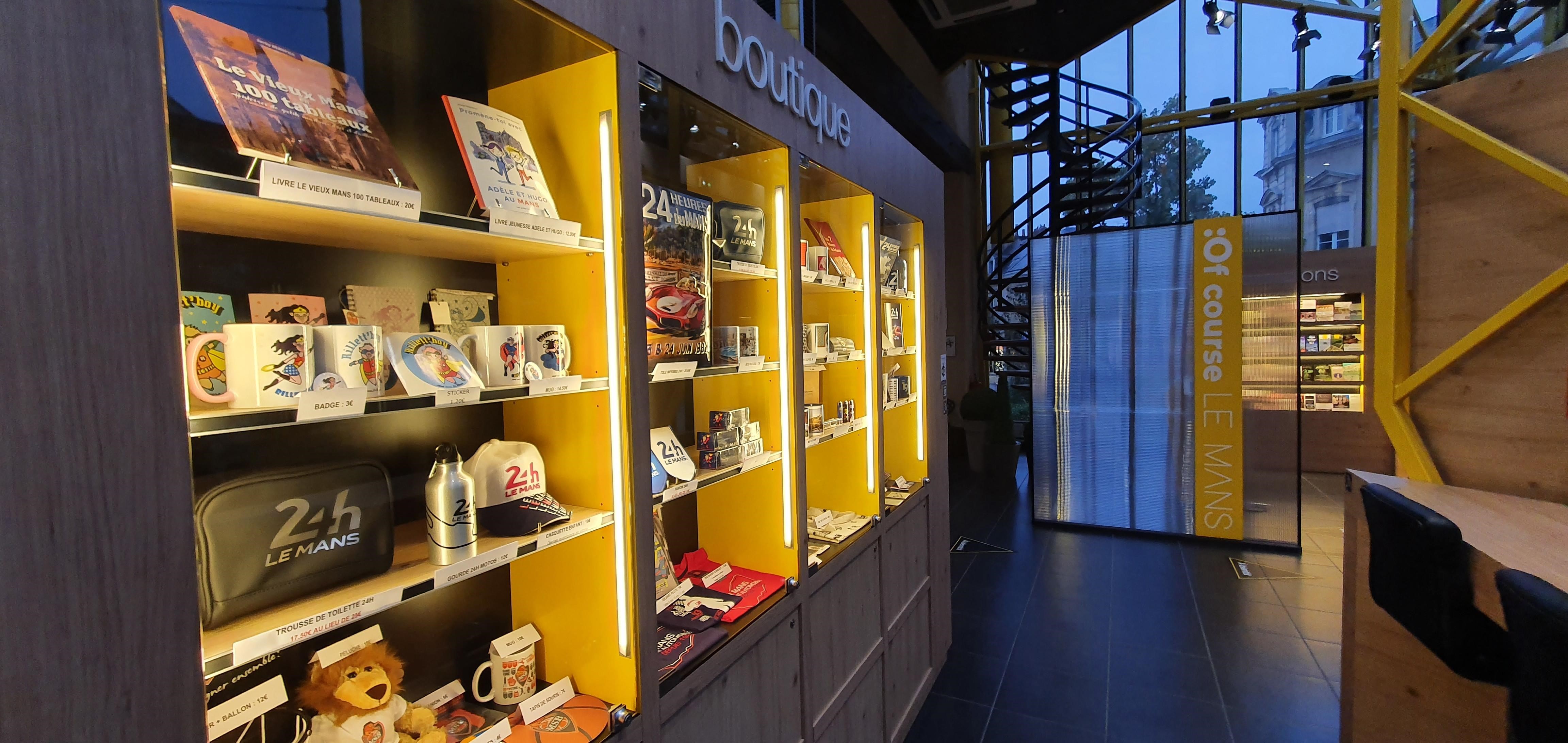 Boutique de l'Office de Tourisme Le Mans Métropole